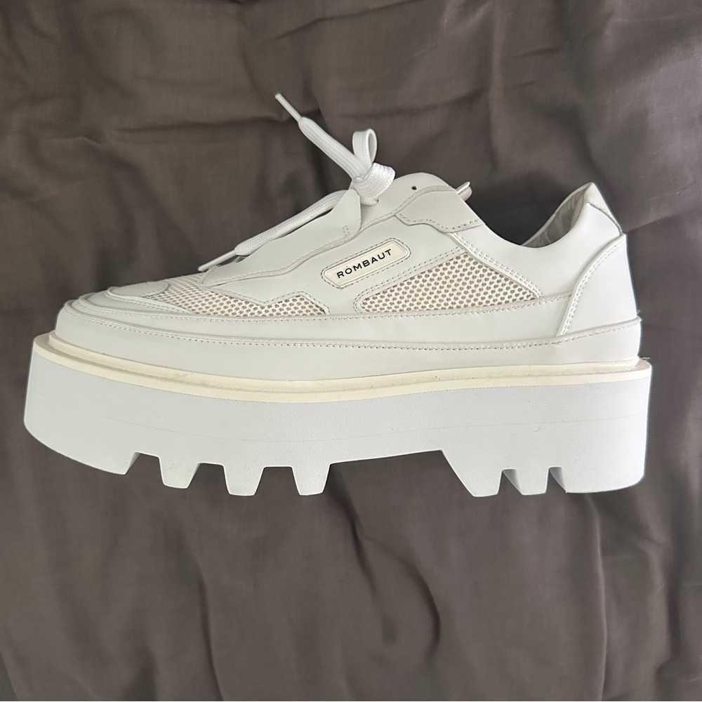 Rombaut Men’s White Protect Elevator Sneakers sz 12/45 EU
